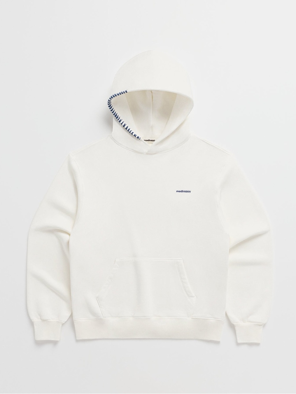MADHAPPY Classics Fleece Hoodie White Navy